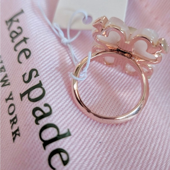 KATE SPADE NEW YORK SPADE FLOWER RING - Picture 14 of 14